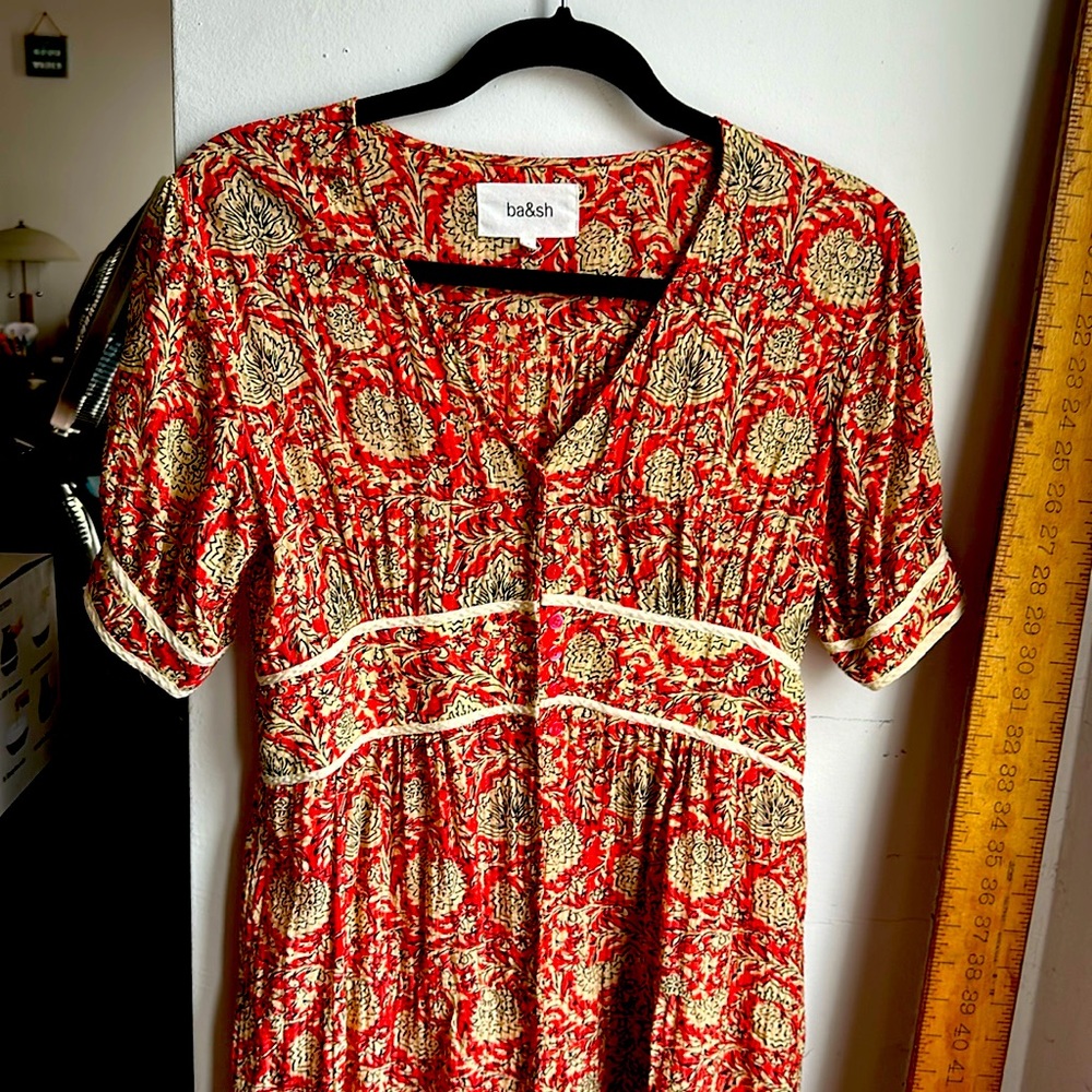 Ba&sh coral dress